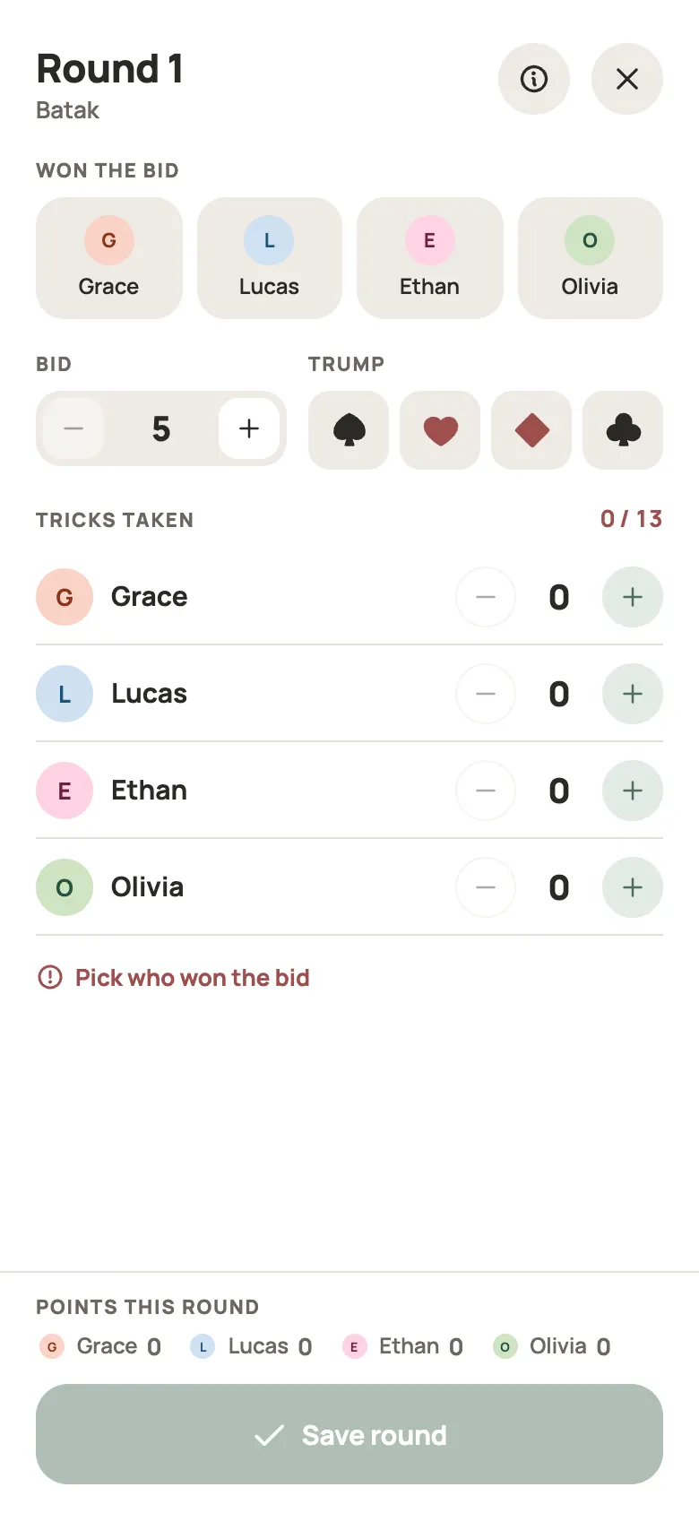 Entering a Batak round in Yazboz Guru