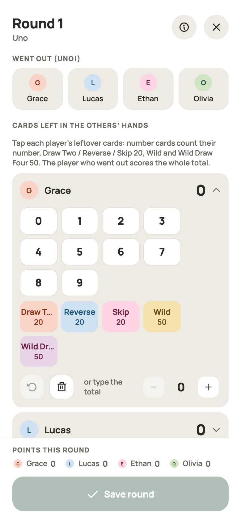 Entering a Uno round in Yazboz Guru