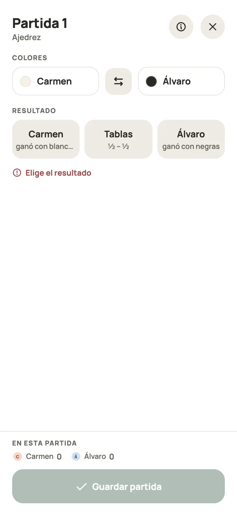 Anotar una ronda de Ajedrez en Yazboz Guru