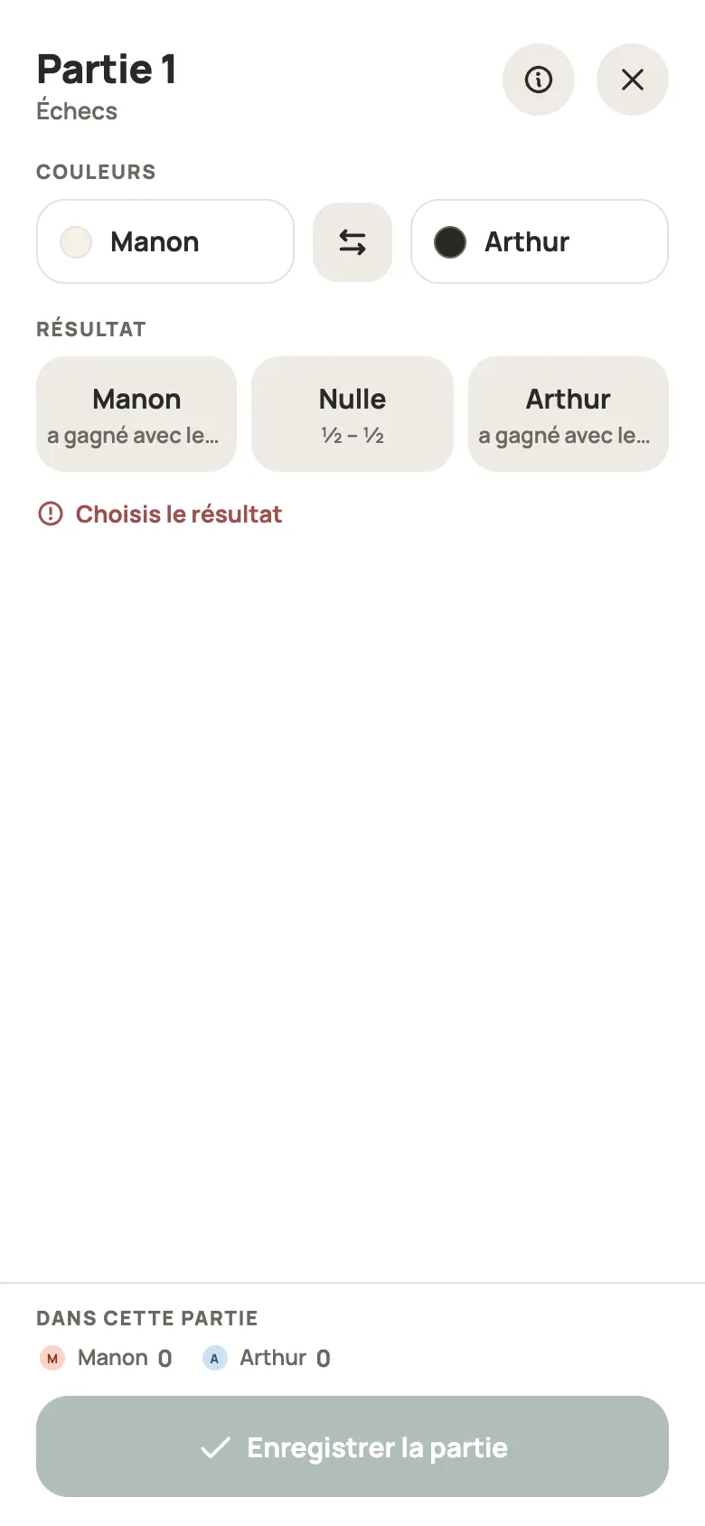 Saisie d’une manche de Échecs dans Yazboz Guru
