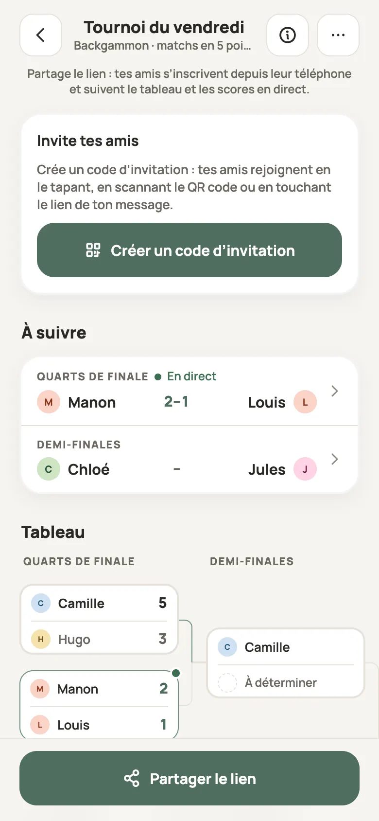 Un tournoi