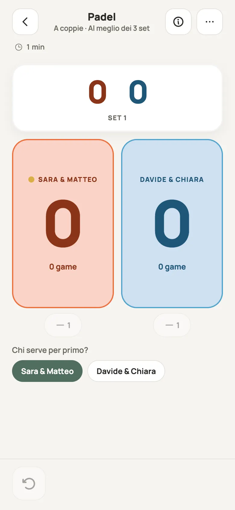 Segnapunti di Padel in Yazboz Guru