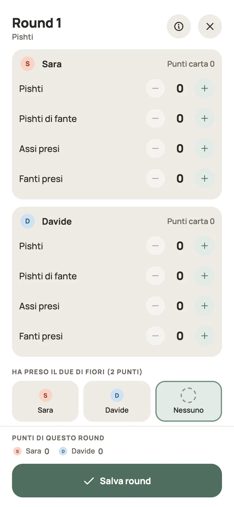 Inserimento di una mano di Pishti in Yazboz Guru
