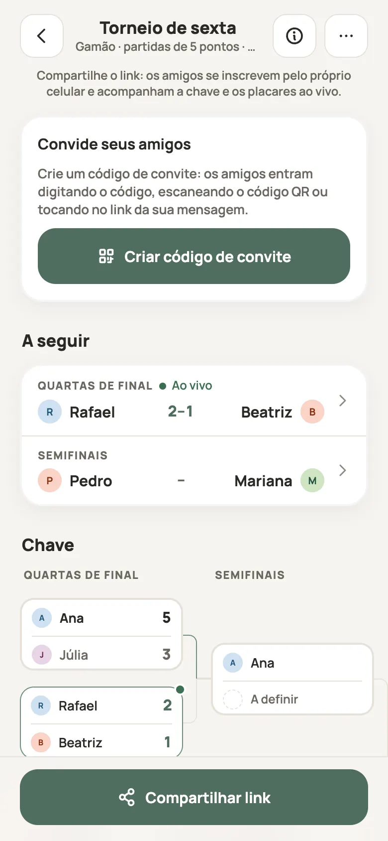 Um torneio