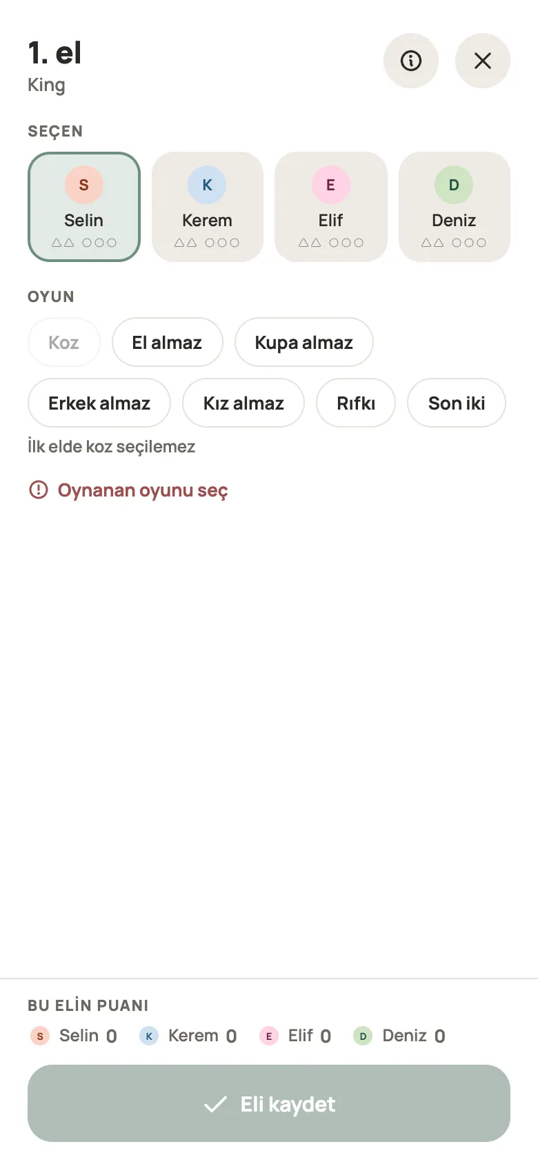 Yazboz Guru’da bir King elinin girişi