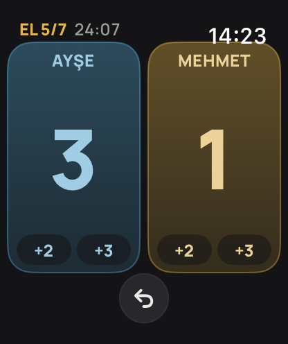 Apple Watch’ta skor
